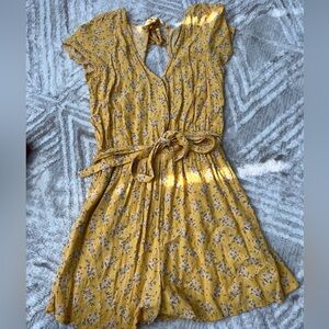 Yellow American Eagle Romper